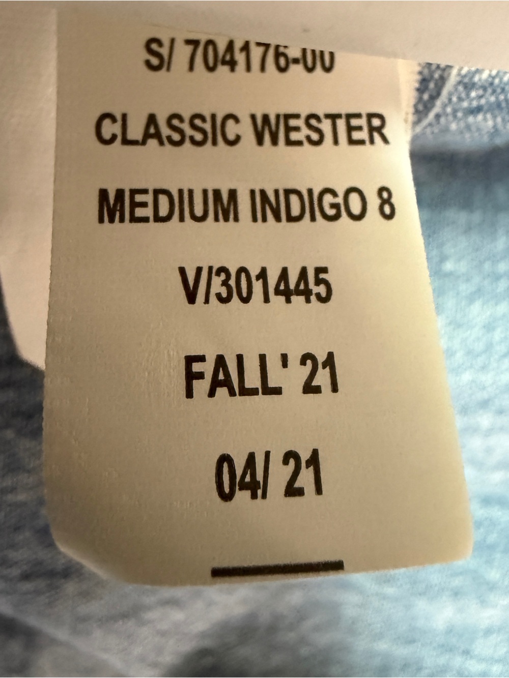 GAP Women’s 1969 Denim Western Shirt Long Sleeve Collard Button Up Shirt Size M - Picture 6 of 10